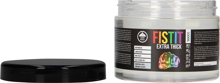 Gęsty lubrykant tęczowy na bazie wody Fist It by Shots 500 ml