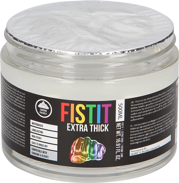Gęsty lubrykant tęczowy na bazie wody Fist It by Shots 500 ml