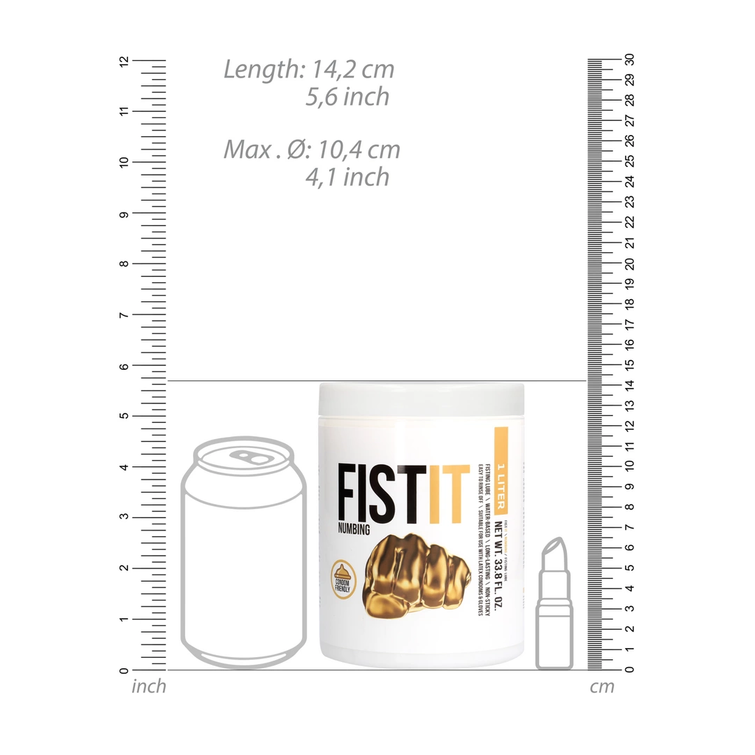 Znieczulający lubrykant nawilżający na bazie wody Fist It by Shots 1000 ml