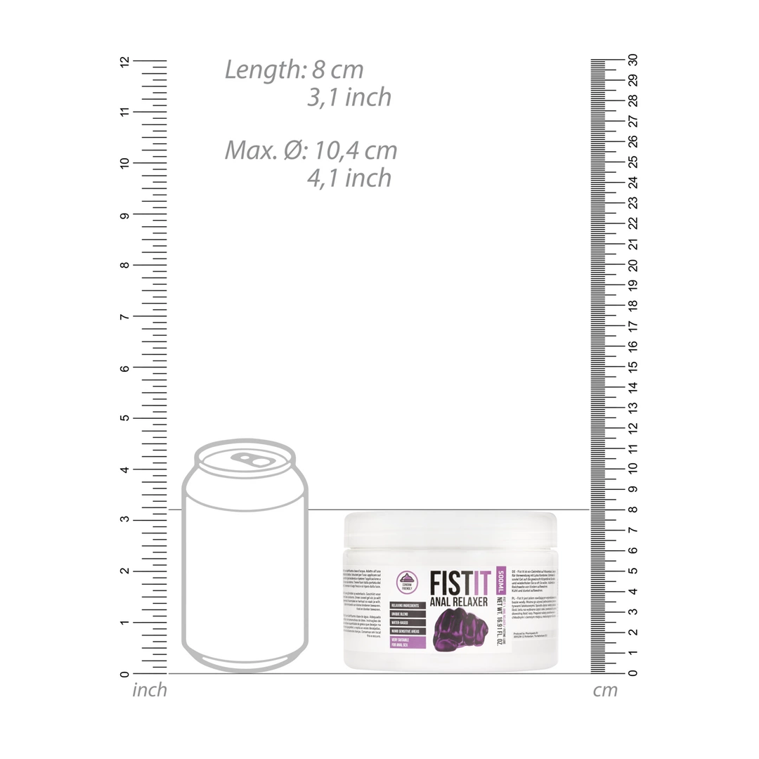 Relaksujący lubrykant na bazie wody do seksu analnego Fist It by Shots 500 ml