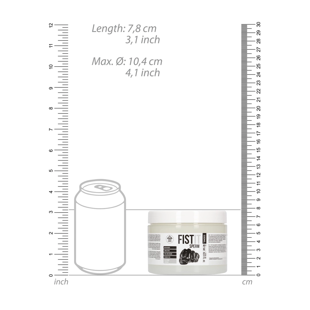 Lubrykant sztuczna sperma na bazie wody Fist It by Shots 500 ml