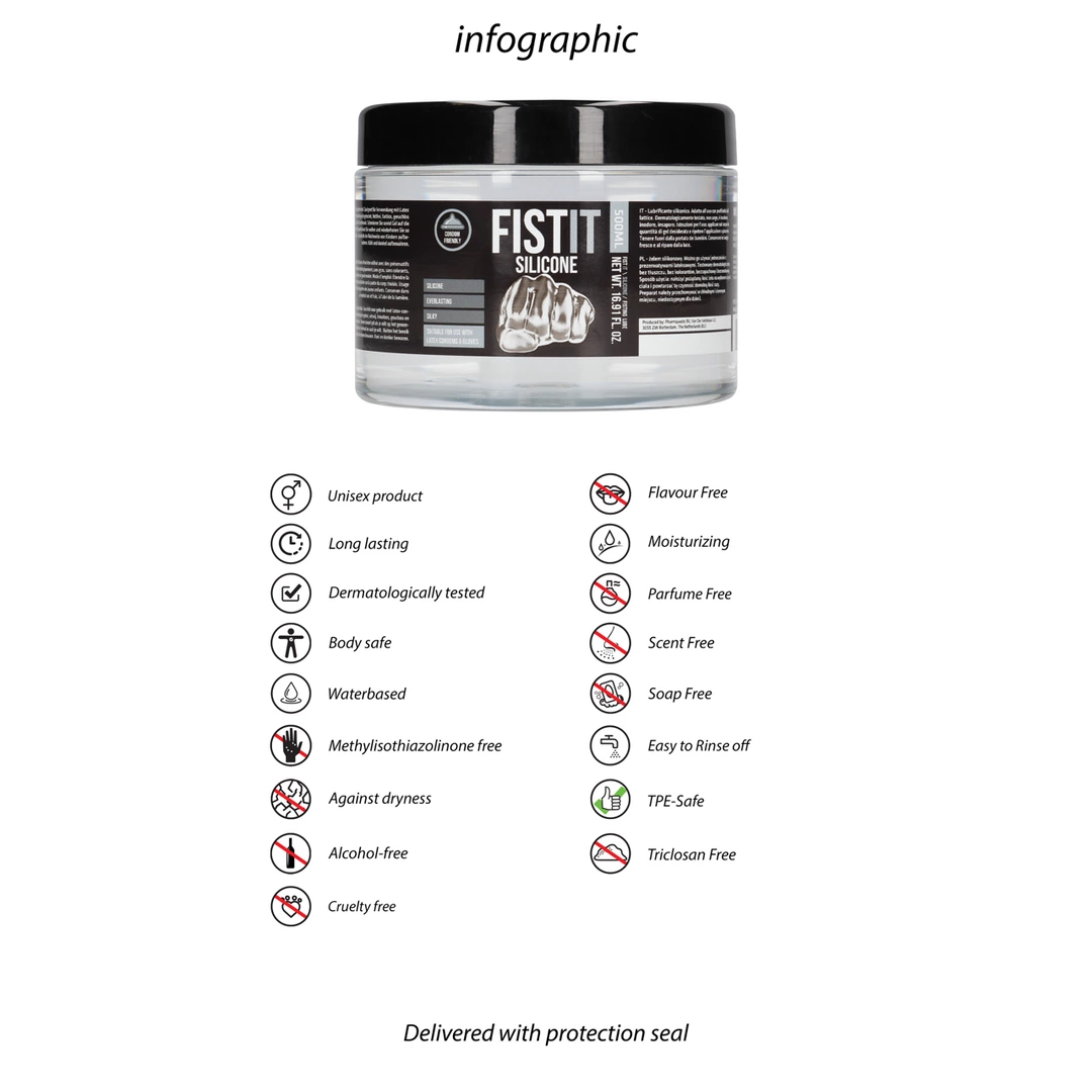 Lubrykant do seksu na bazie silikonu Fist It by Shots 500 ml
