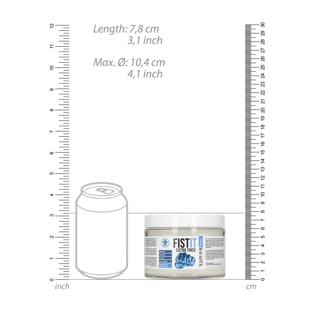 Lubrykant nawilżający na bazie wody ekstra gęsty Fist It by Shots 500 ml