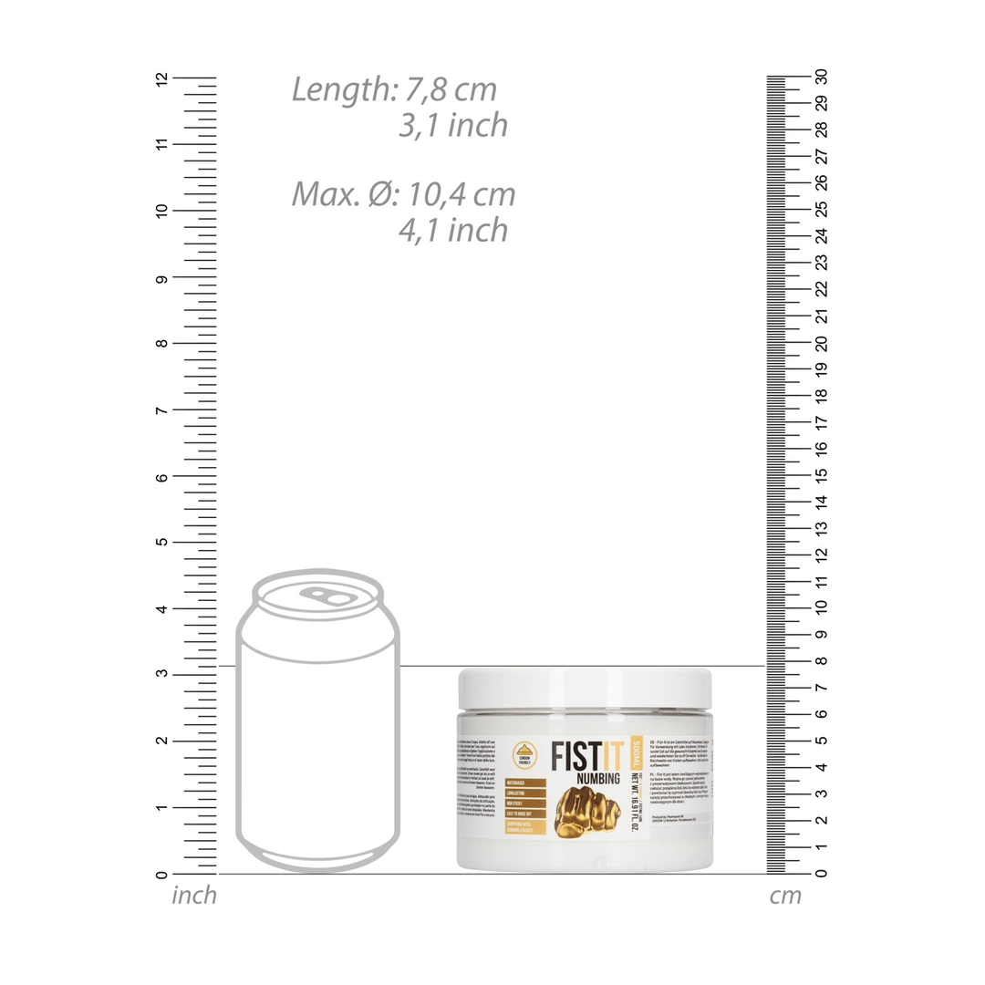 Lubrykant znieczulający nawilżający na bazie wody Fist It by Shots 500 ml