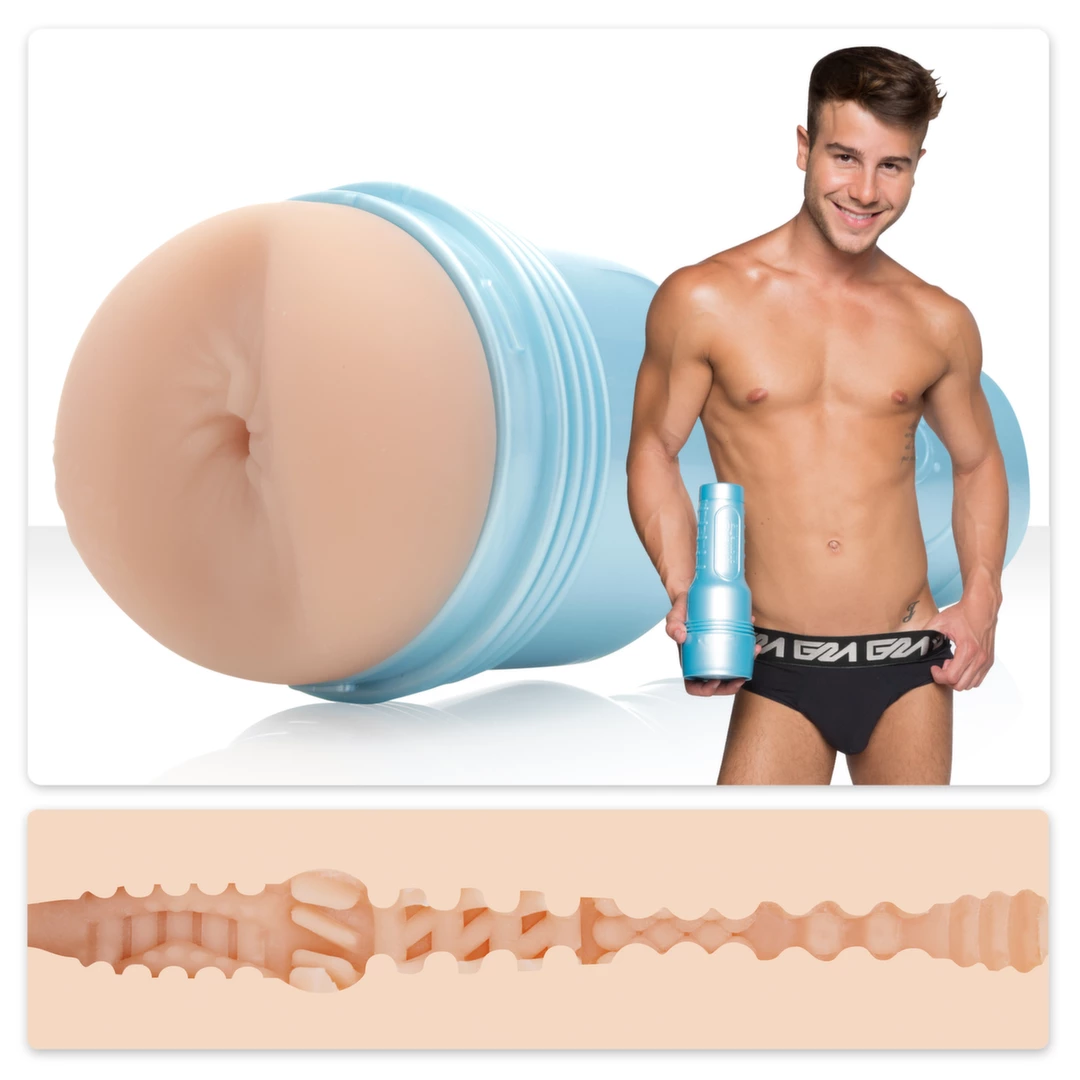 Beżowy masturbator do masturbacji penisa w kształcie tyłka Fleshlight Allen King