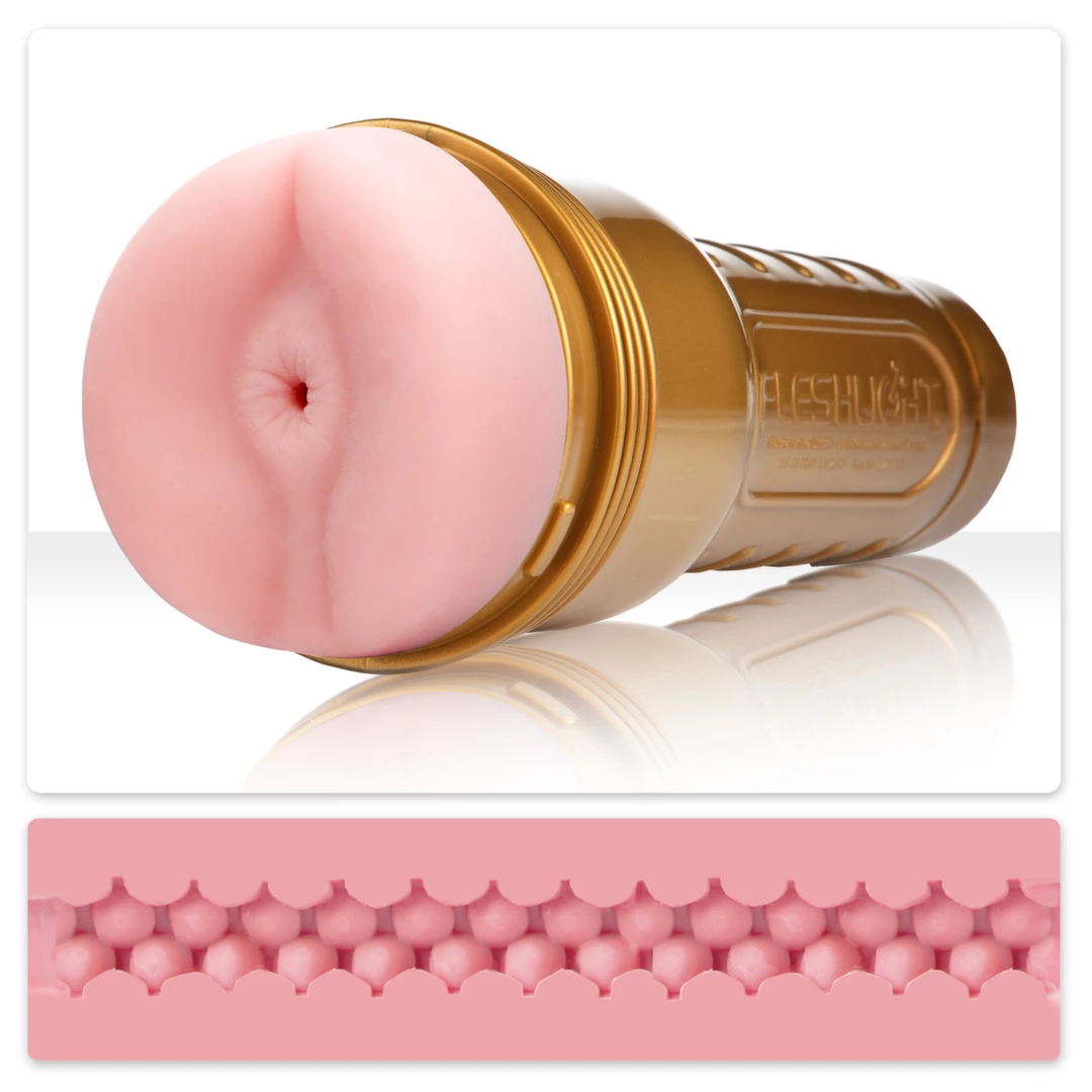 Różowy masturbator do masturbacji penisa w kształcie tyłka Fleshlight Stamina Training