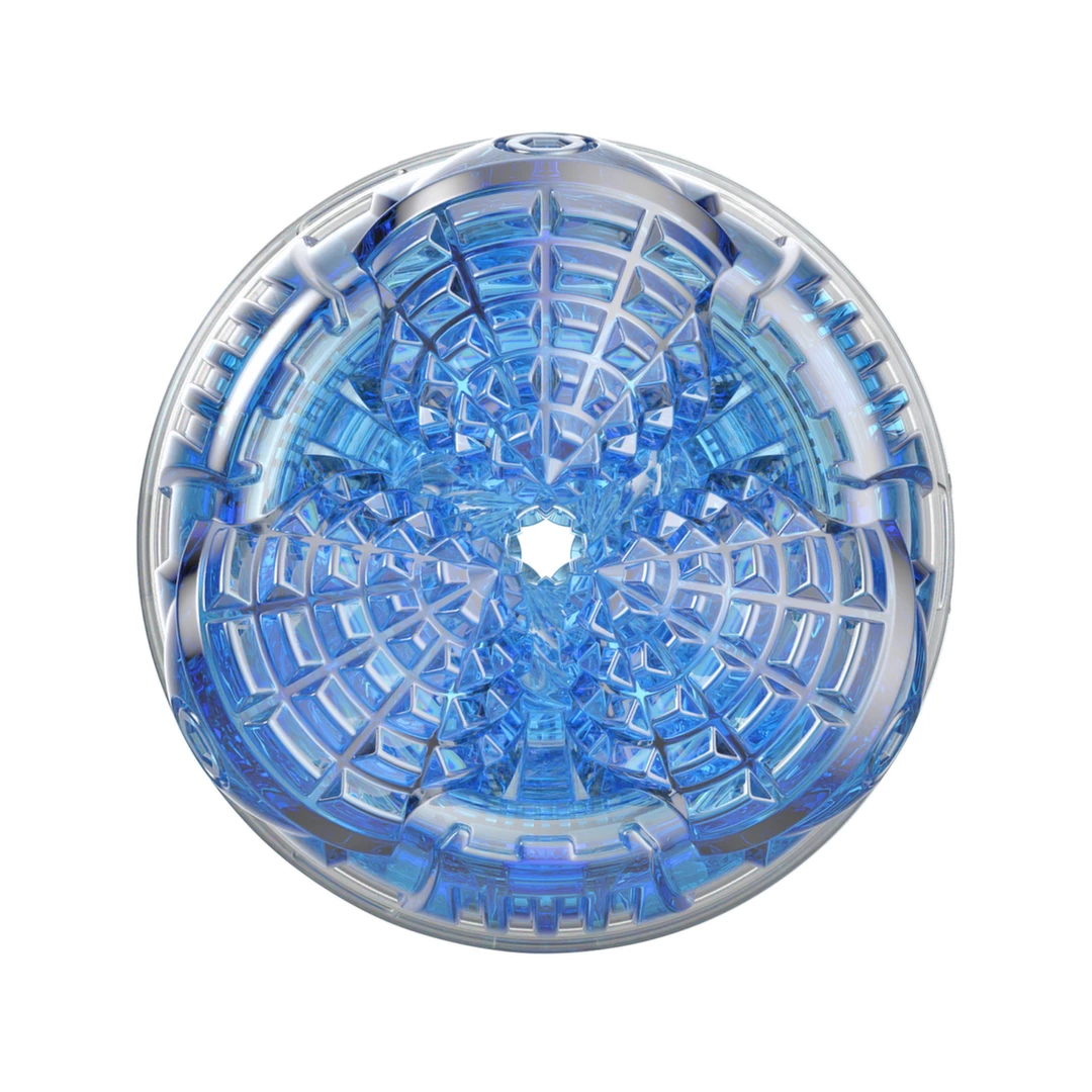 Masturbator przezroczysty do masturbacji penisa z funkcjami ssania rotacji i wibracji Fleshlight Turbo Core