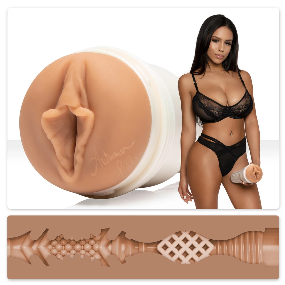 Beżowy masturbator pochwy do masturbacji penisa Fleshlight Autumn Falls