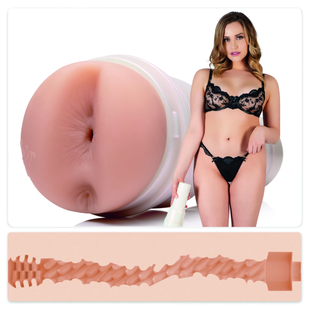 Beżowy masturbator do masturbacji penisa w kształcie tyłka Fleshlight Mia Malkova