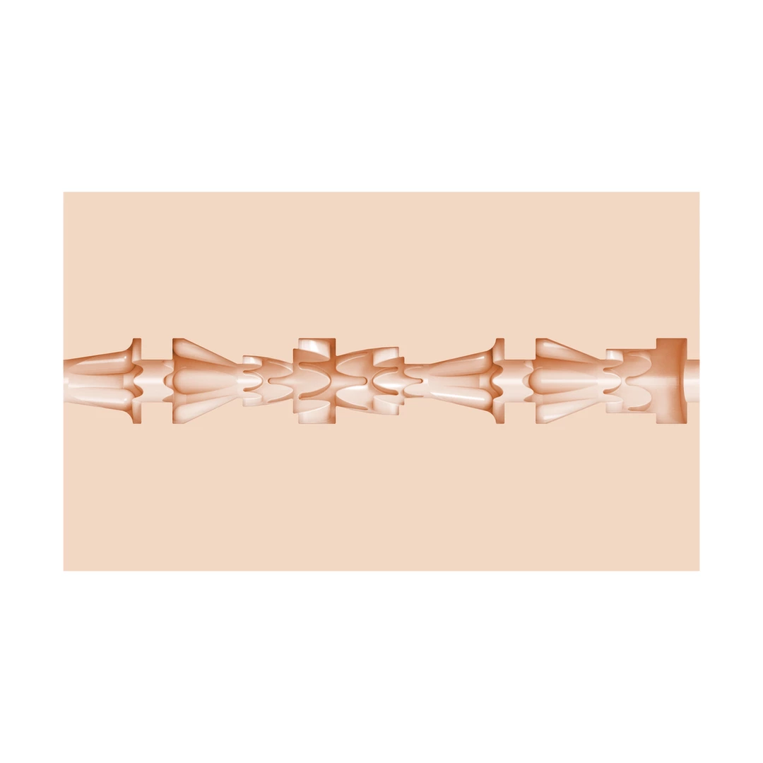 Beżowy masturbator waginy do masturbacji penisa z realistycznymi wybrzuszeniami wewnątrz Fleshlight Kenzie Reeves