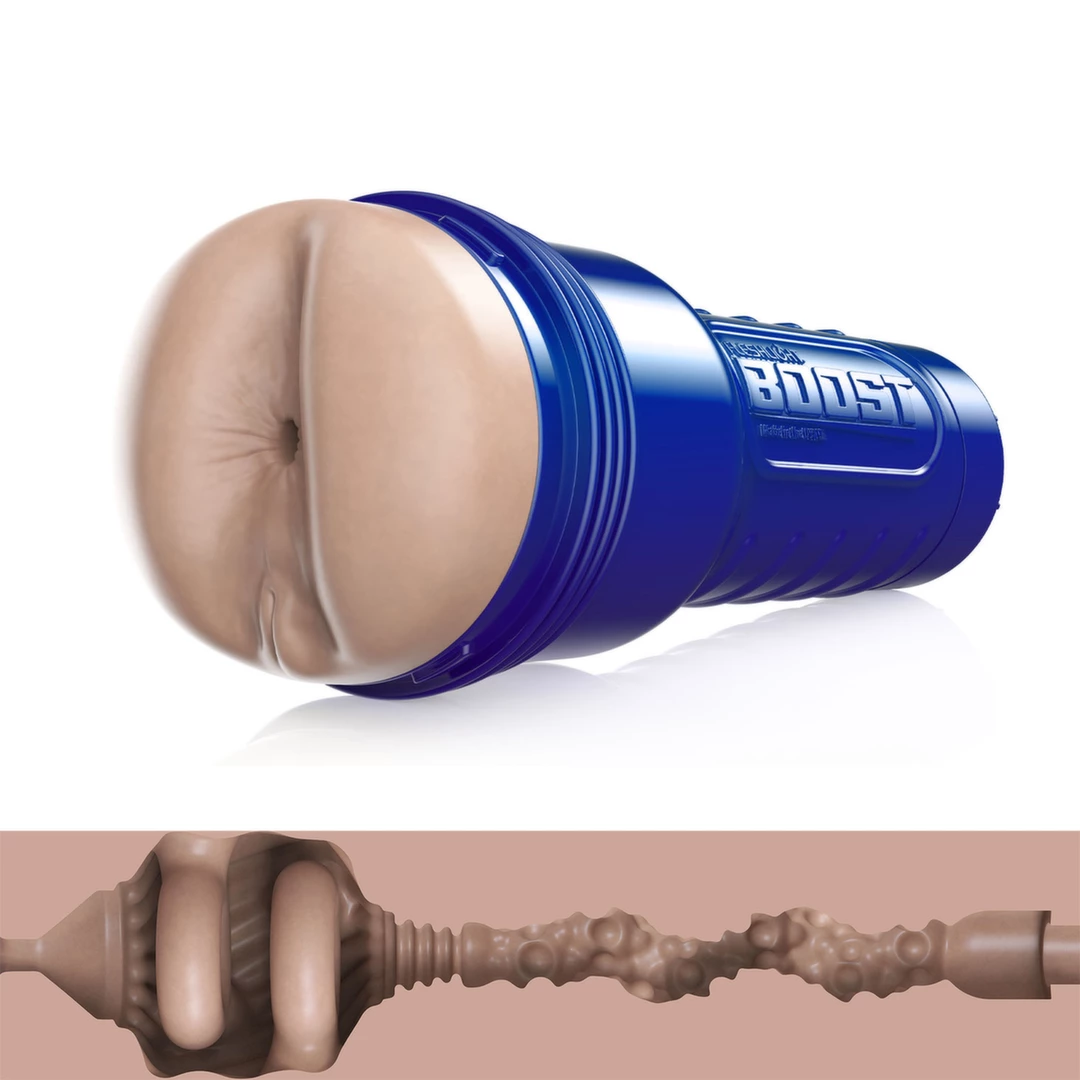 Beżowy masturbator do masturbacji penisa w kształcie tyłka Fleshlight Boost Blast 