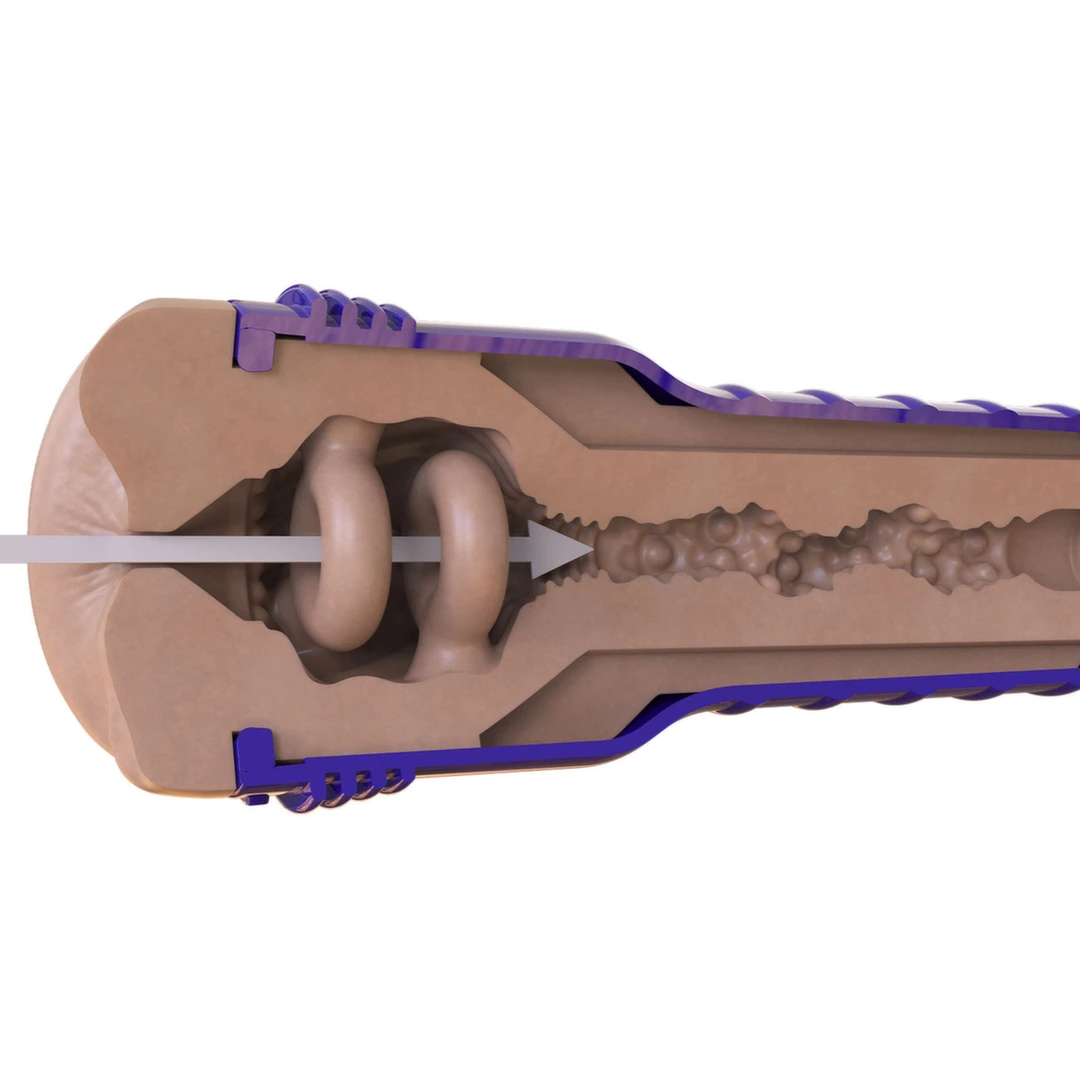 Beżowy masturbator do masturbacji penisa w kształcie tyłka Fleshlight Boost Blast 