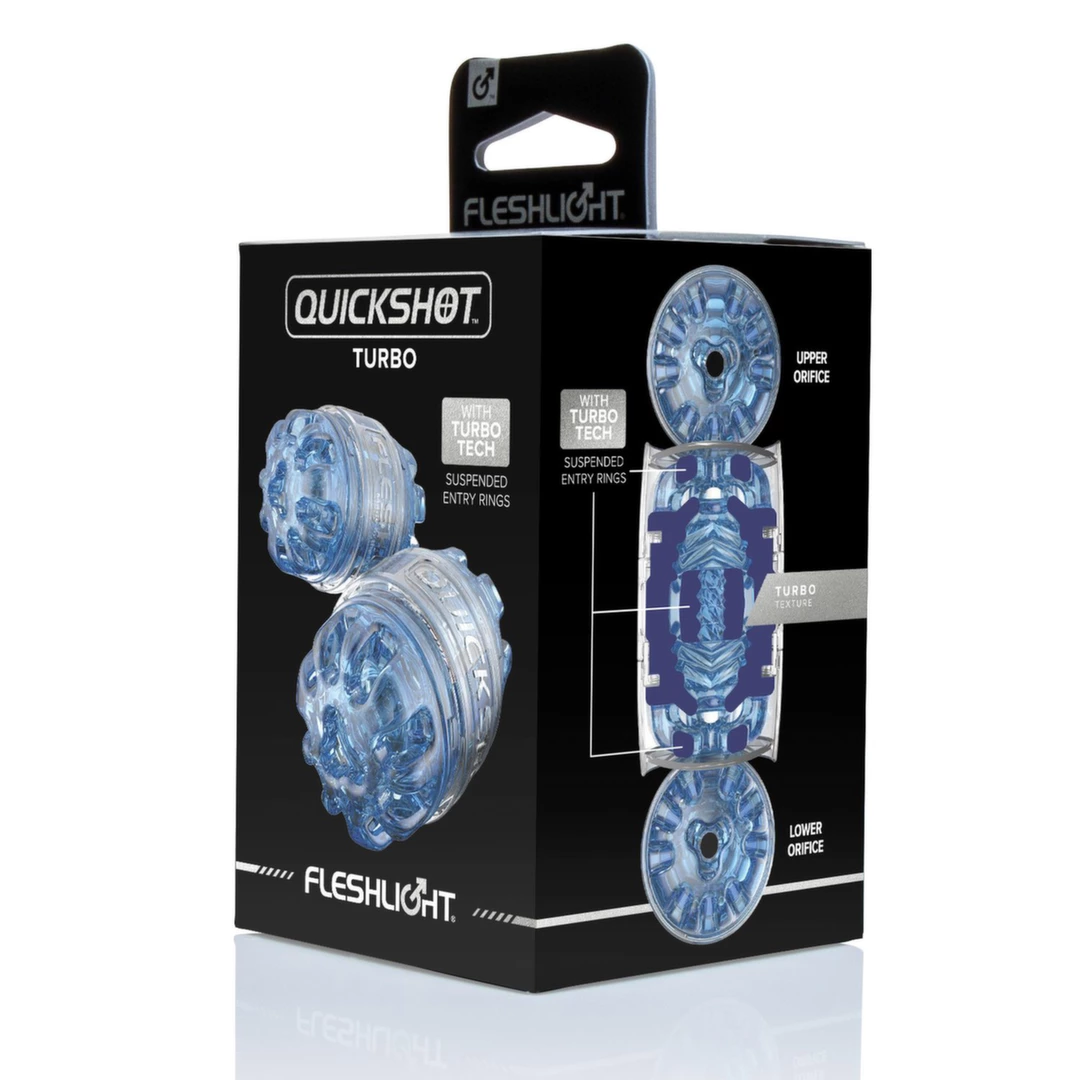 Fleshlight Quickshot Turbo Blue Ice kompaktowa maszyna intymna