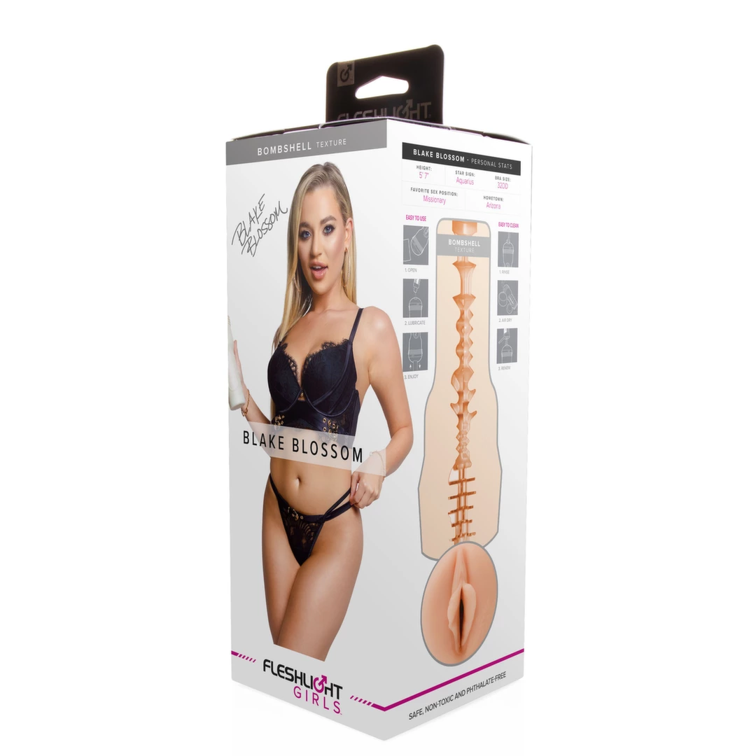 Fleshlight Blake Blossom maszyna intymna beżowa, Real-Feel SuperSkin