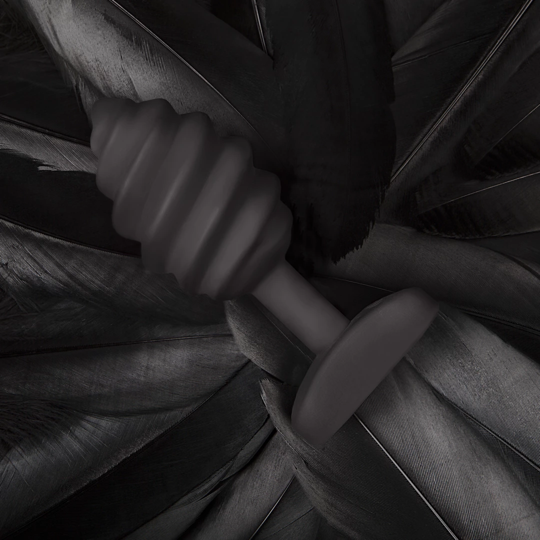 Korek analny wibrujący wypukły wykonany z silikonu w kolorze czarnym Gvibe Gplug Twist Korek analny wibrujący wypukły wykonany z silikonu w kolorze czarnym Gvibe Gplug Twist