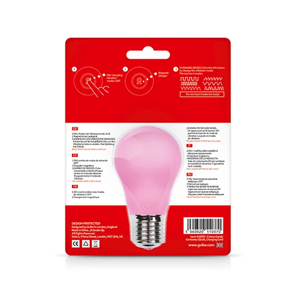 Wibrator masażer silikonowy w kształcie żarówki do masturbacji łechtaczki w kolorze różowym Gvibe Gbulb Vibrator  Wibrator masażer silikonowy w kształcie żarówki do masturbacji łechtaczki w kolorze różowym Gvibe Gbulb Vibrator