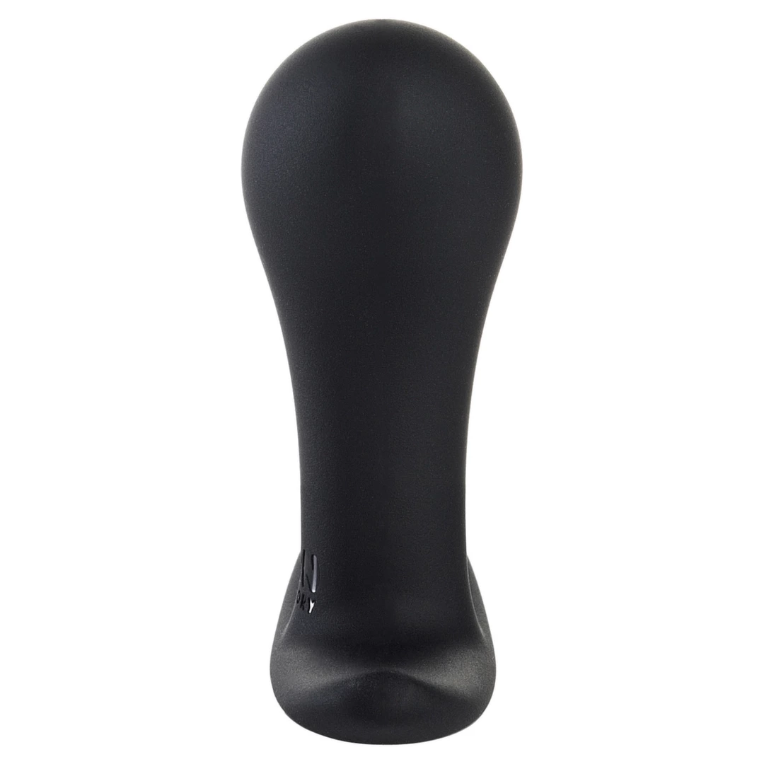Korek analny zakrzywiony wykonany z czarnego silikonu mały rozmiar Fun Factory Bootie Small 