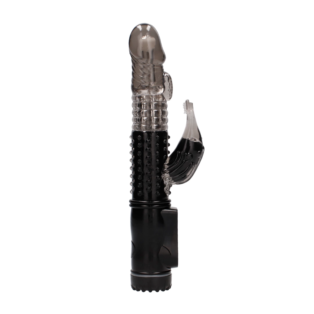 Wibrator delfinek do masturbacji pochwy wykonany z czarnego silikonu GC by shots