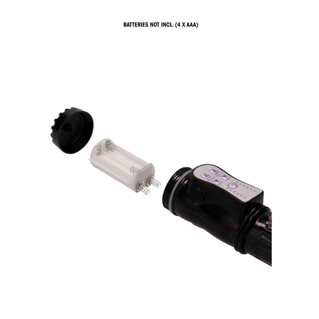 Wibrator delfinek do masturbacji pochwy wykonany z czarnego silikonu GC by shots