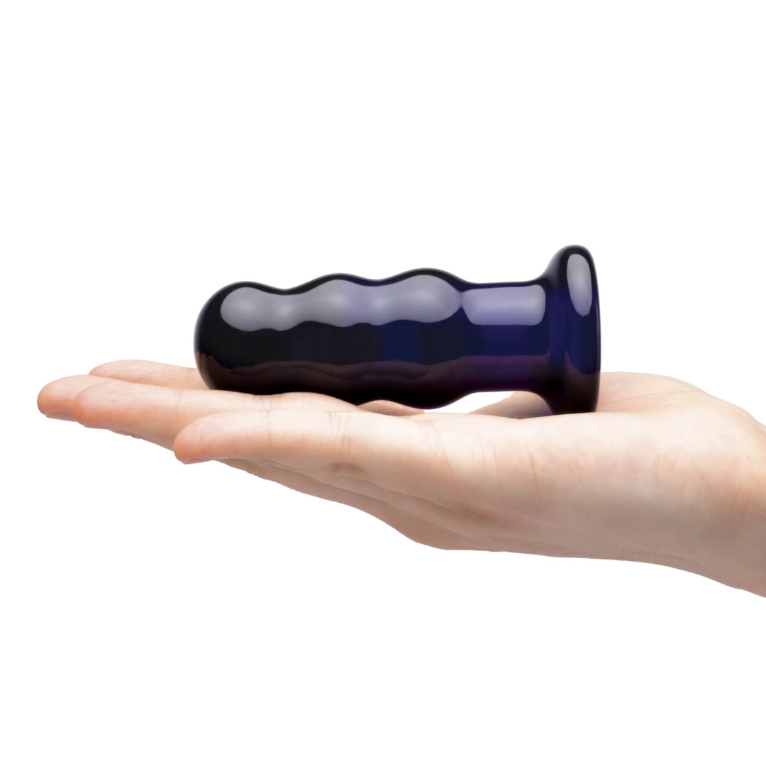 Szklany plug analny wibrujący Glas Vibrating Beaded Butt Plug Szklany plug analny wibrujący Glas Vibrating Beaded Butt Plug