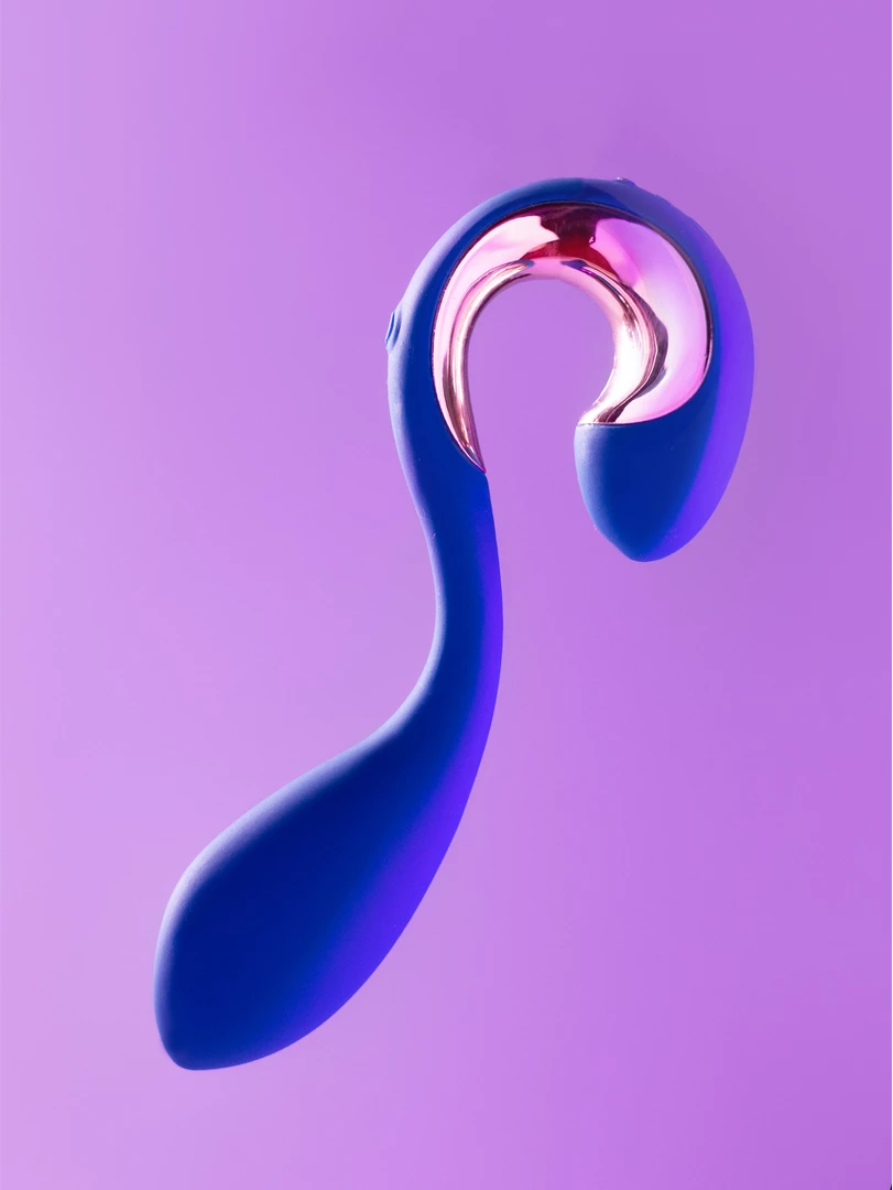 Korek analny zakrzywiony wykonany z niebieskiego silikonu G-vibe Pop2 13 cm Korek analny zakrzywiony wykonany z niebieskiego silikonu G-vibe Pop2 13 cm
