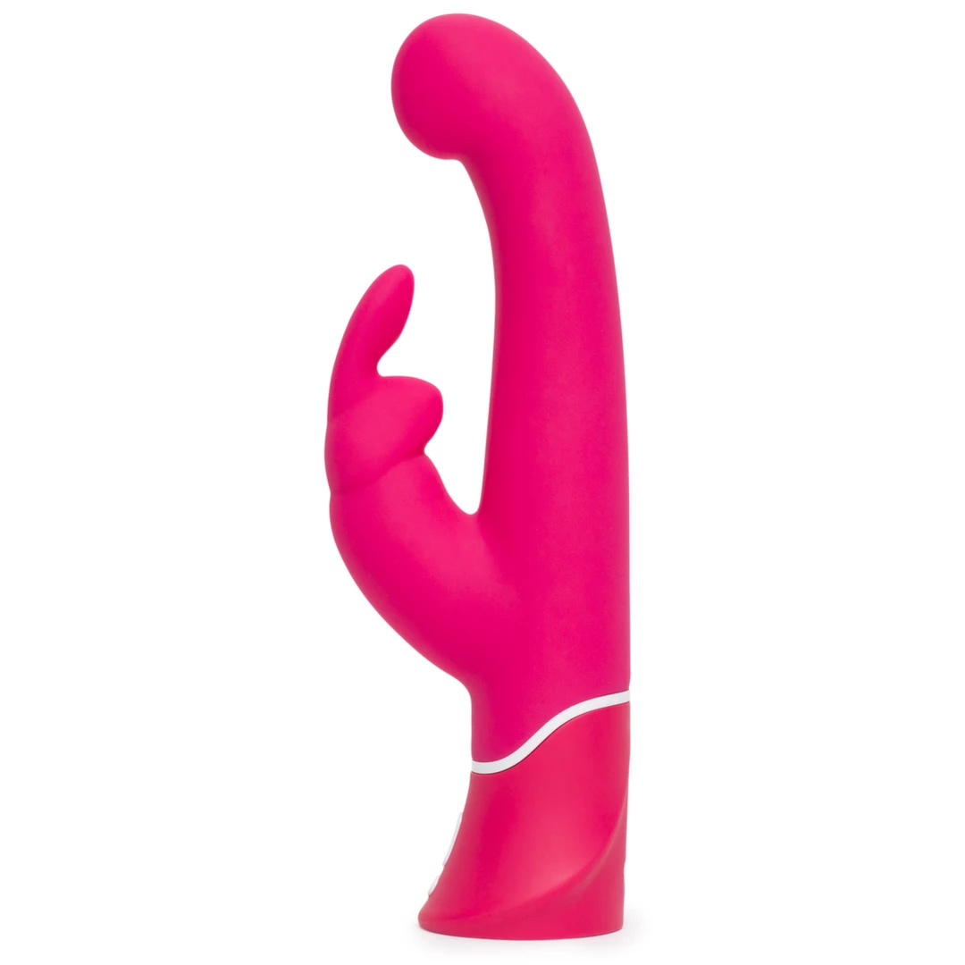Czerwony silikonowy wibrator z zakrzywioną końcówką do masturbacji łechtaczki i punktu G w kształcie królika Happy Rabbit G Spot Rabbit Vibrator 
