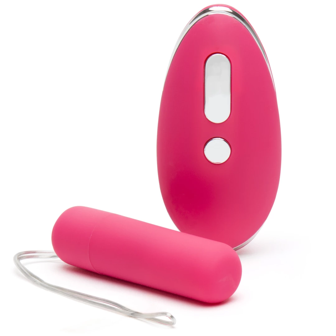 Różowy silikonowy masażer łechtaczki z pilotem do majtek Happy Rabbit Remote Control 