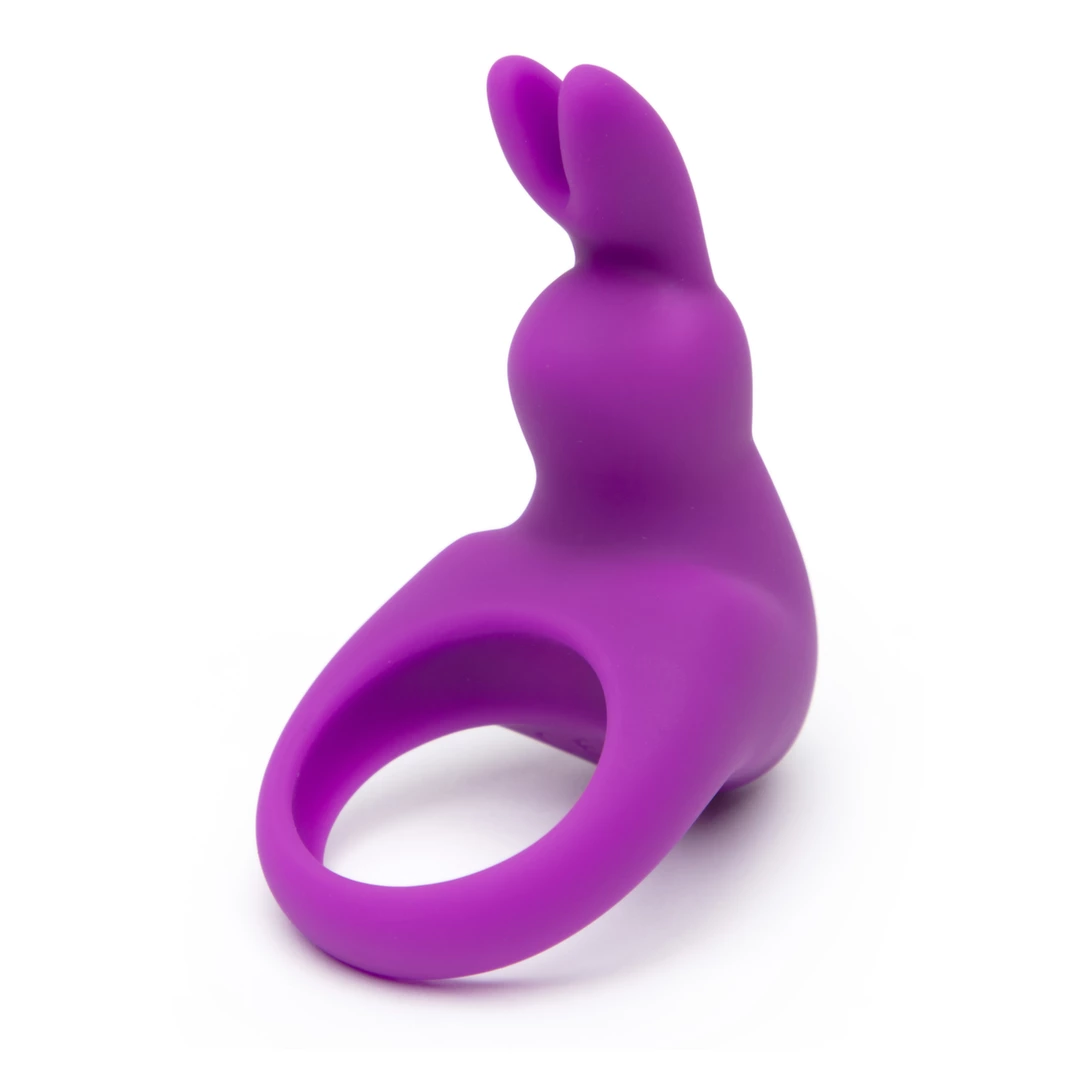 Pierścień wibrujący na penisa w kolorze fioletowym w kształcie królika Happy Rabbit Cock Ring  Pierścień wibrujący na penisa w kolorze fioletowym w kształcie królika Happy Rabbit Cock Ring