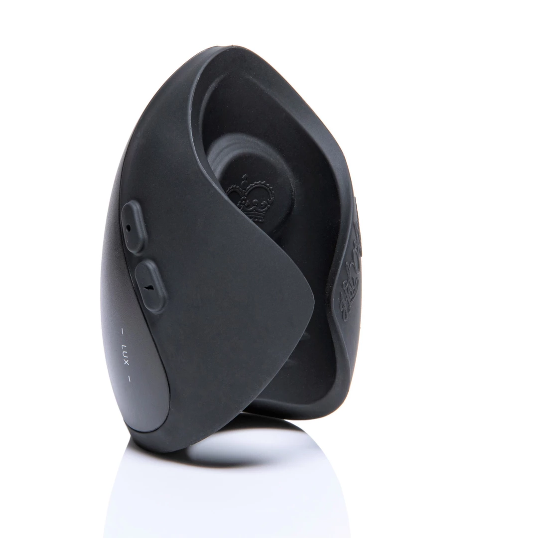 Wibrator czarny silikonowy do masturbacji penisa z 5 trybami wibracji i pilotem zdalnego sterowania Hot Octopuss Pulse Solo Lux