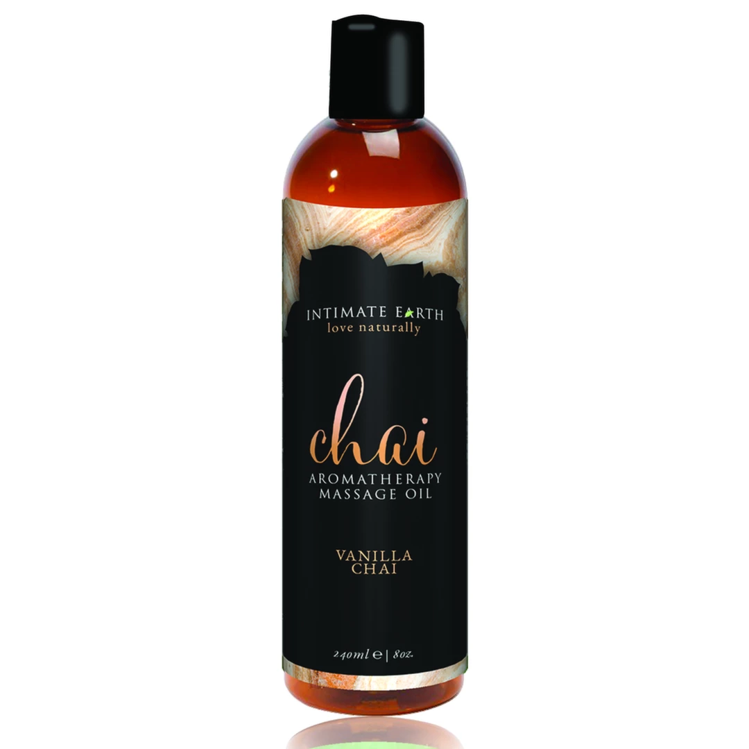 Olejek do masażu z aromatem herbaty i wanilii Intimate Earth Chai 120 ml