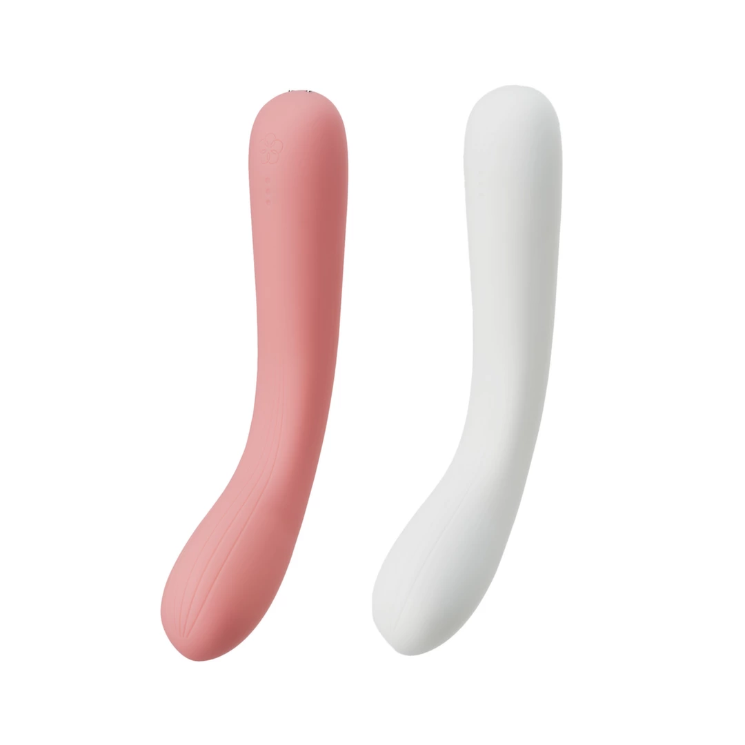 Wibrator dźwiękowy do masturbacji pochwy wykonany z białego silikonu Iroha by Tenga Mai Tsuru