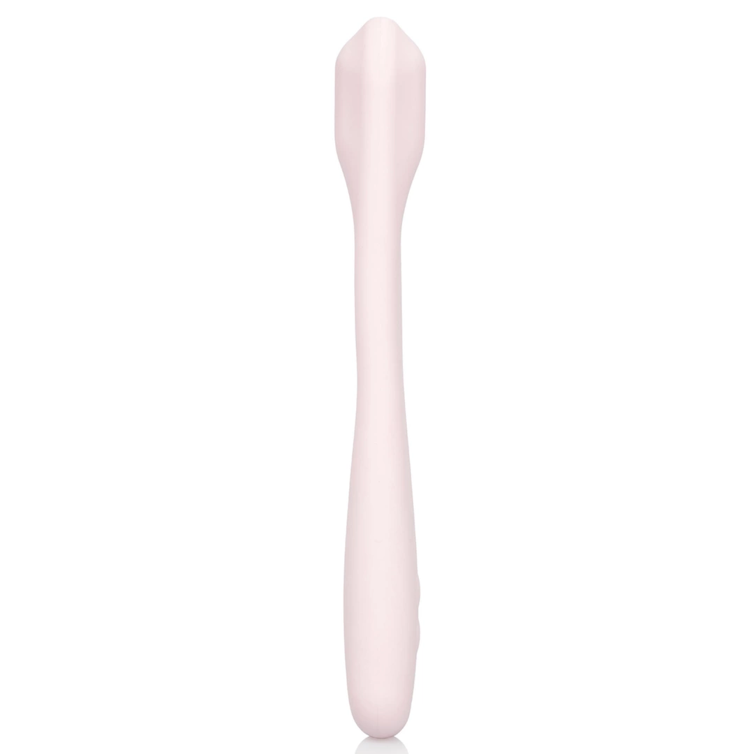 Beżowy silikonowy masażer do masturbacji wszystkich stref erogennych Inspire Vibrating Curve Massager