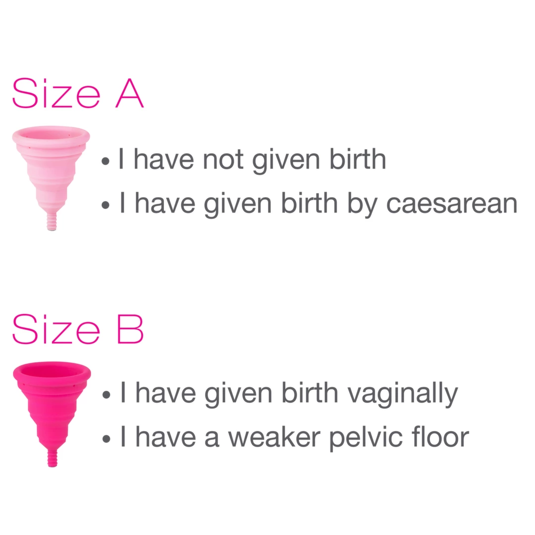 Kubeczek menstruacyjny wykonany z silikonu medycznego w kolorze różowym Intimina A 18 ml