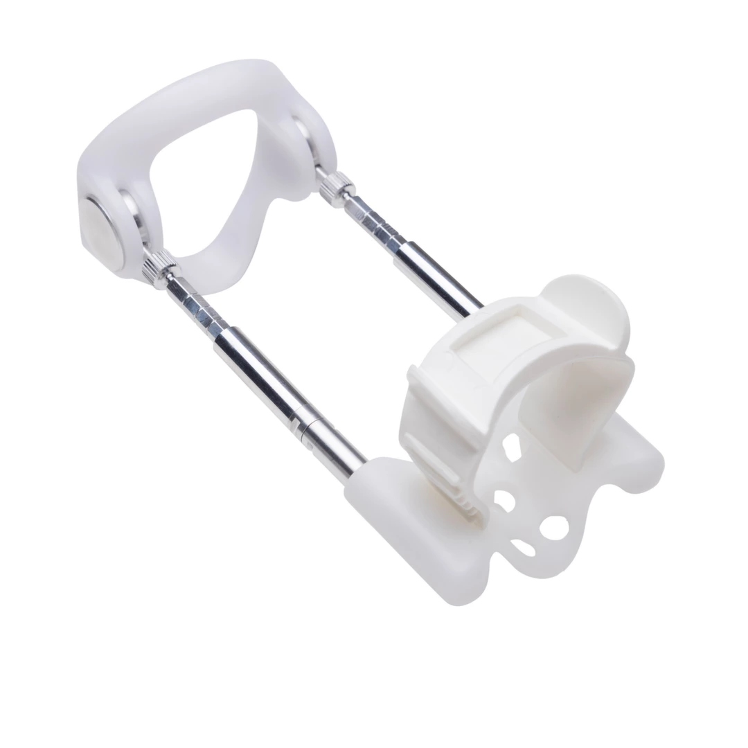 Zestaw do powiększania penisa wykonany z plastiku i metalu oraz silikonu w kolorze białym w etui Jes-Extender Titanium Penis Enlarger