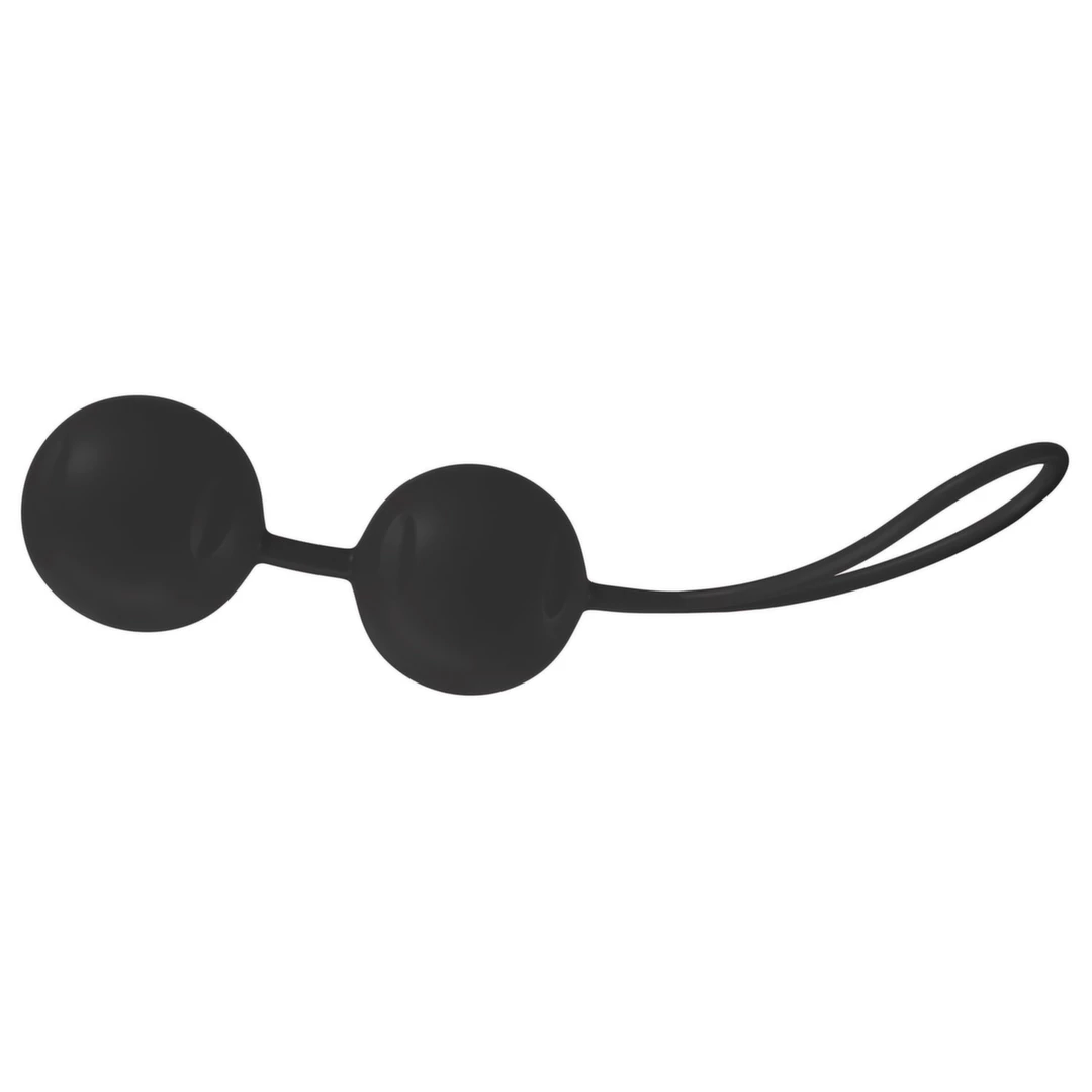 Kulka gejszy podwójna wykonana z czarnego silikonu Joydivision Joyballs Trend