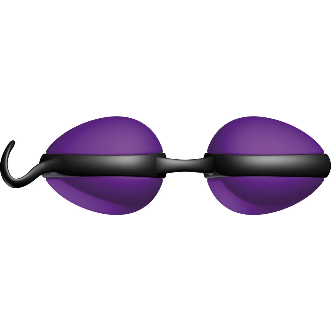 Zestaw kulek gejszy wykonanych z silikonu w kolorach fioletowym i karmazynowym Joydivision Joyballs Secret 