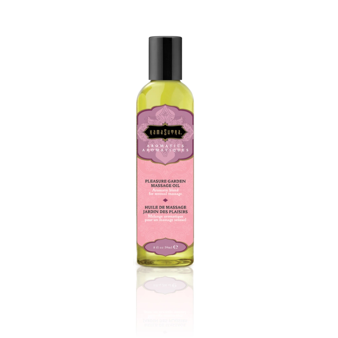 Olejek do masażu o zapachu róży jaśminu i drzewa sandałowego Kama Sutra Pleasure Garden 59 ml