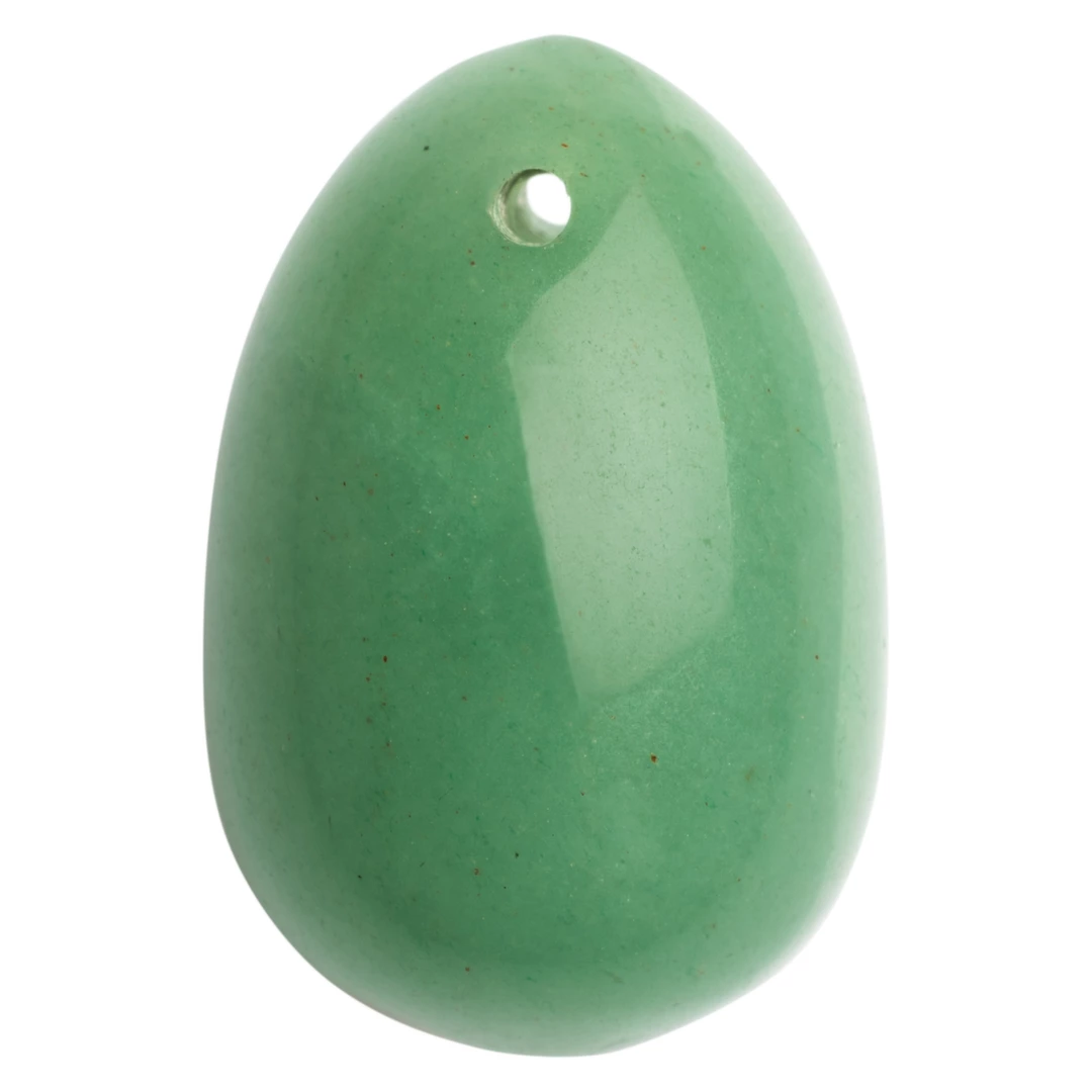 Kulka gejszy wykonana z zielonego jadeitu L La Gemmes Yoni Egg Kulka gejszy wykonana z zielonego jadeitu L La Gemmes Yoni Egg