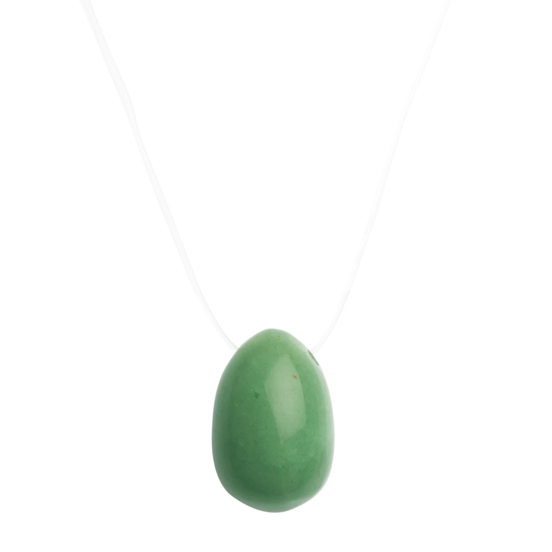 Kulka gejszy wykonana z zielonego jadeitu L La Gemmes Yoni Egg Kulka gejszy wykonana z zielonego jadeitu L La Gemmes Yoni Egg