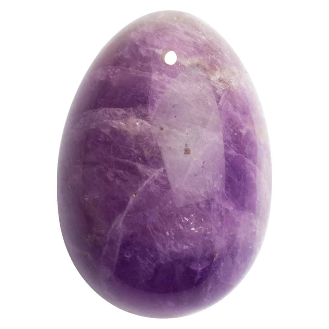Kulka gejszy wykonana z ametystu w kolorze fioletowym M La Gemmes Yoni Egg Kulka gejszy wykonana z ametystu w kolorze fioletowym M La Gemmes Yoni Egg