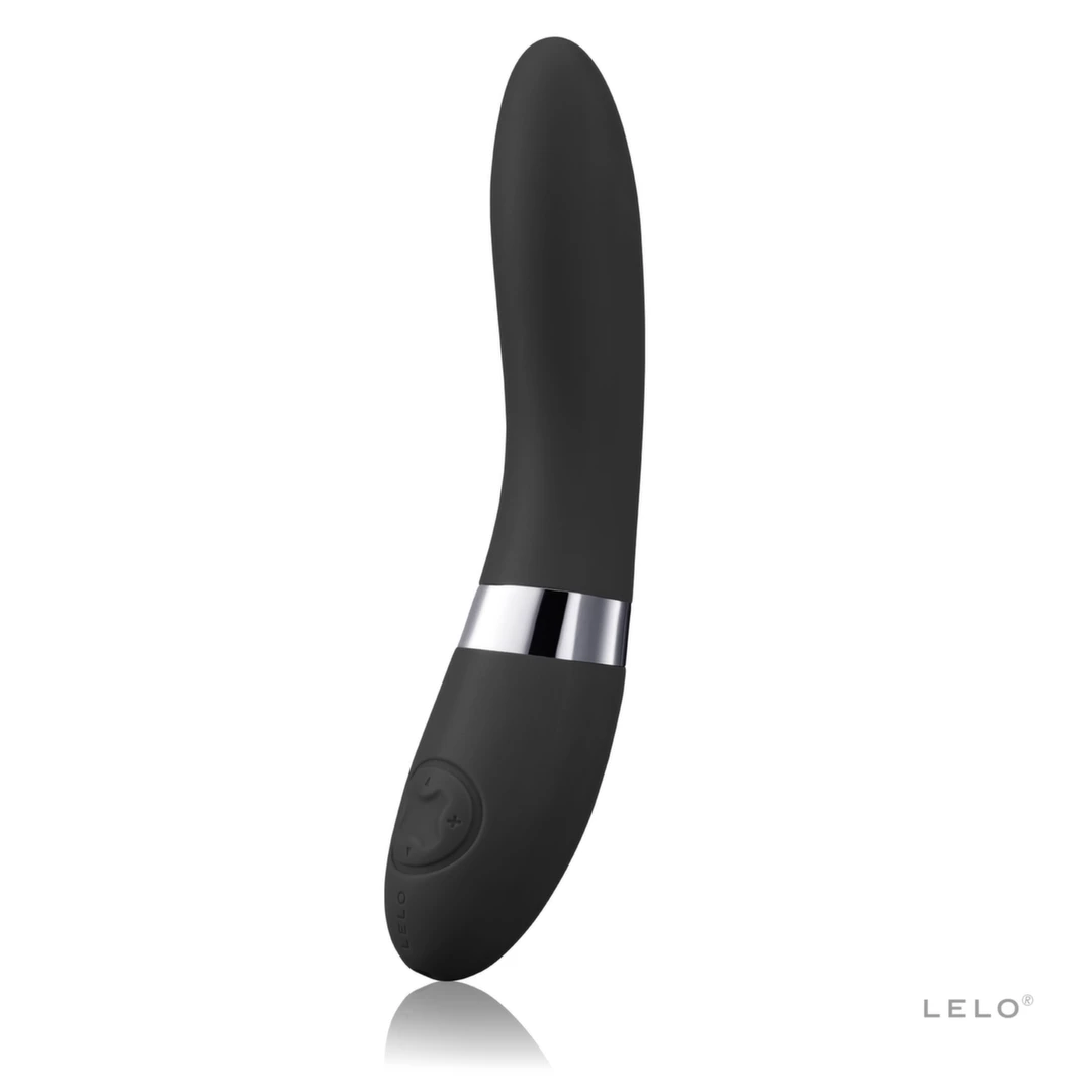 Czarny silikonowy wibrator z 8 trybami wibracji Lelo Elise 2 