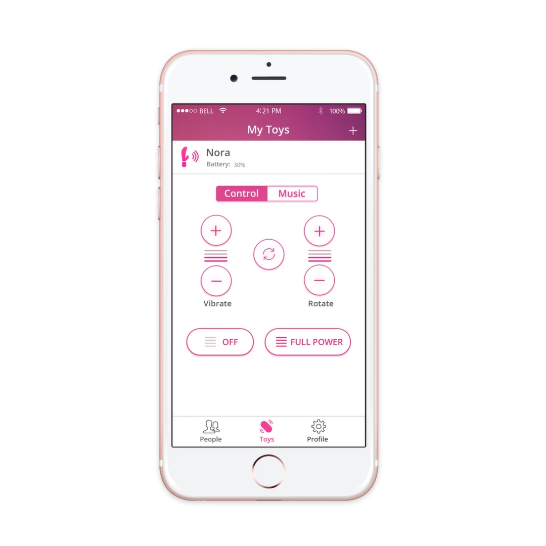 Wibrator do masturbacji pochwy wykonany z różowego silikonu Lovense Nora