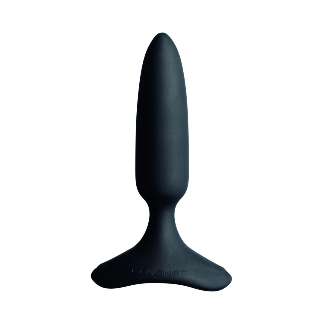 Czarny silikonowy korek analny do stymulacji analnej XS Lovense Hush 2 