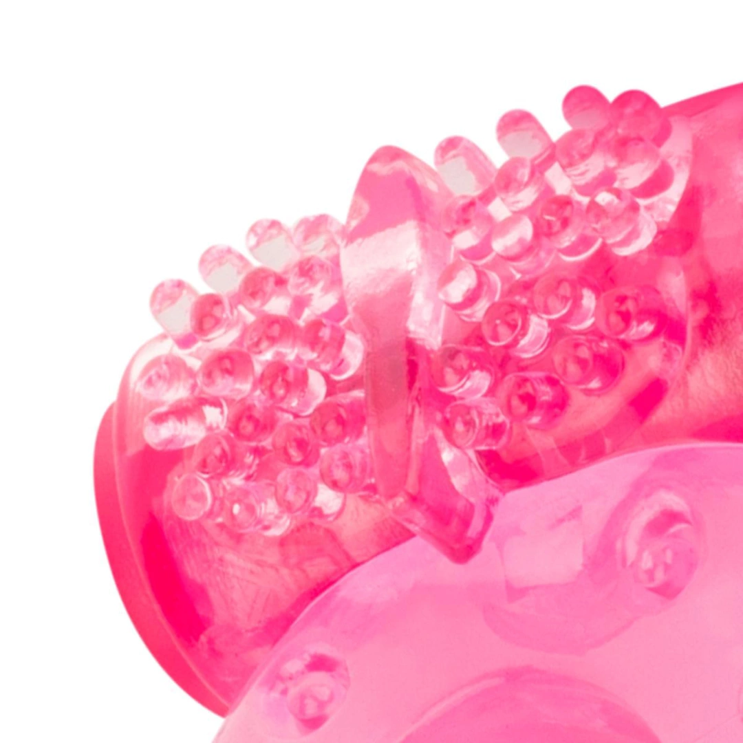 Wibrujący pierścień erekcyjny silikonowy różowy na penisa Love in the Pocket Love Ring Vibro