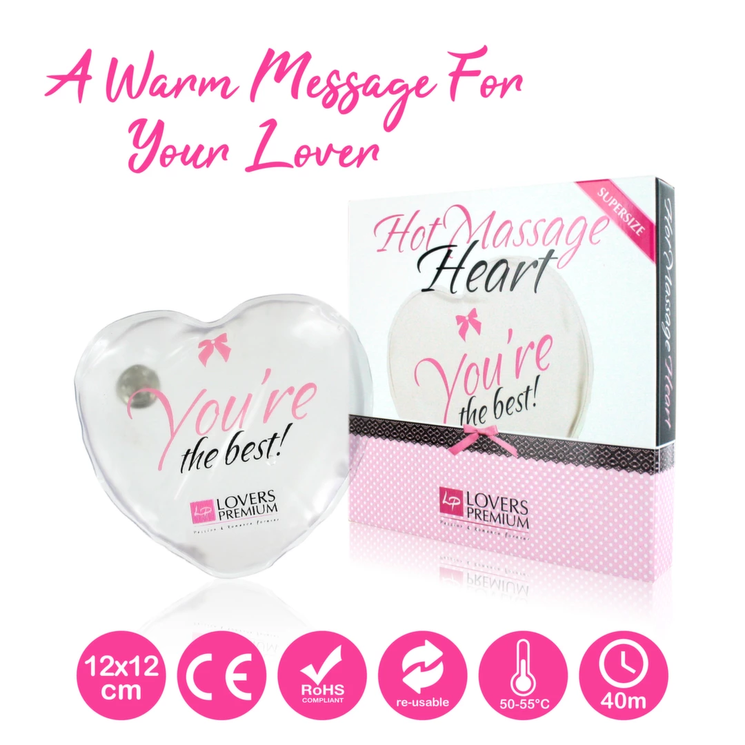 Ogrzewające serduszko - LoversPremium Hot Massage Heart XL The Best Ogrzewające serduszko - LoversPremium Hot Massage Heart XL The Best