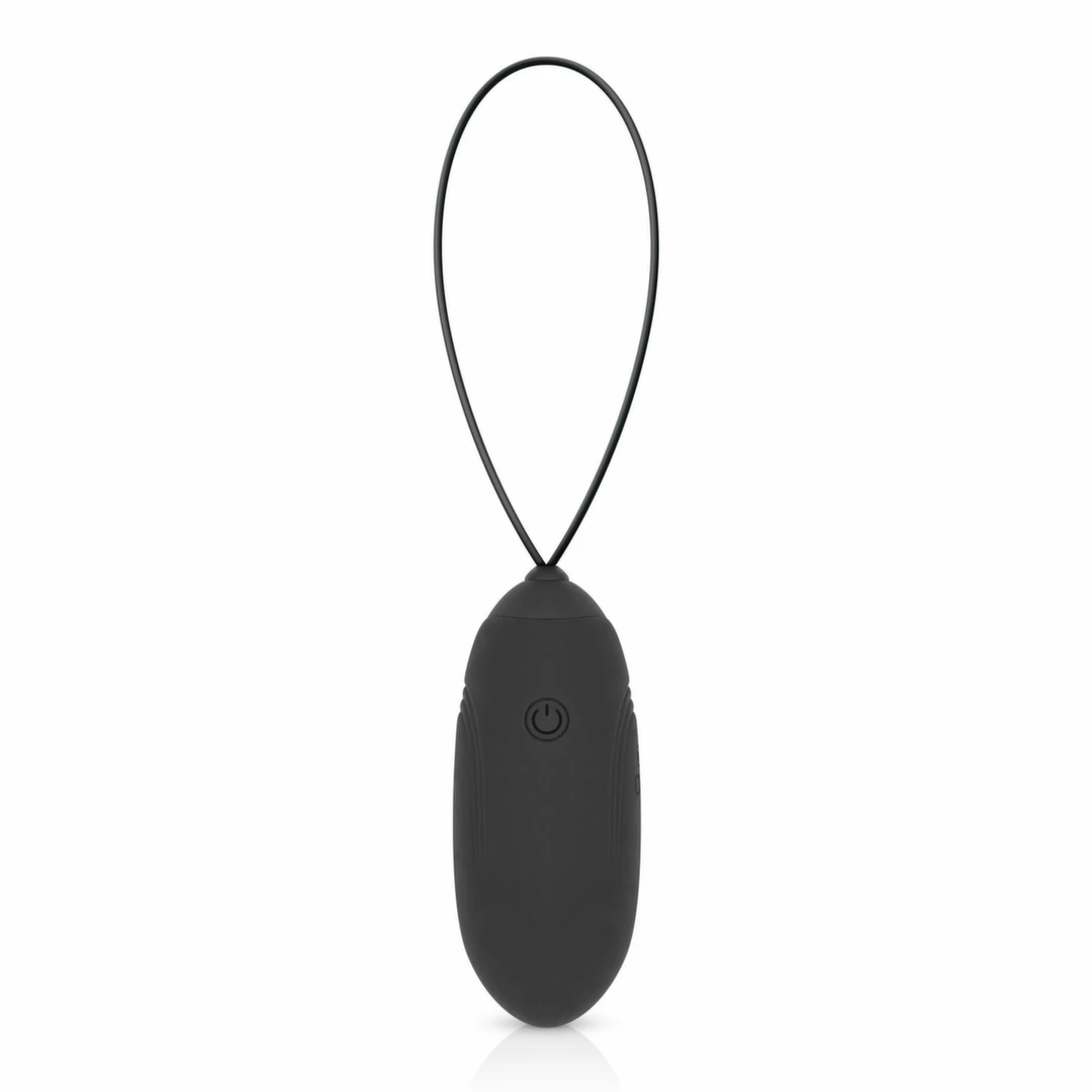 LUV EGG Black - Model zdalny, 10 trybow, silikon, ładowalny