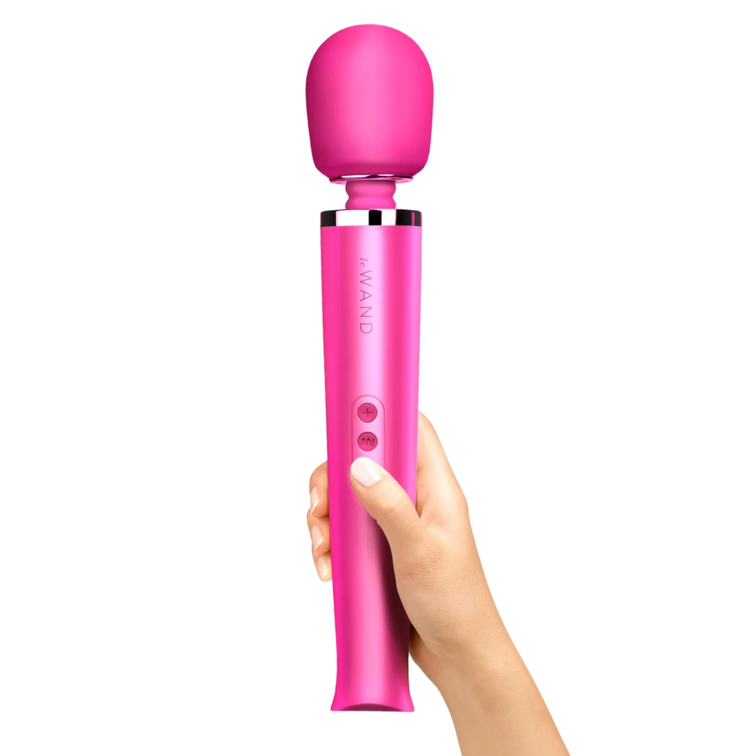 Duży różowy silikonowy masażer łechtaczki do masturbacji Le Wand Massager Magenta