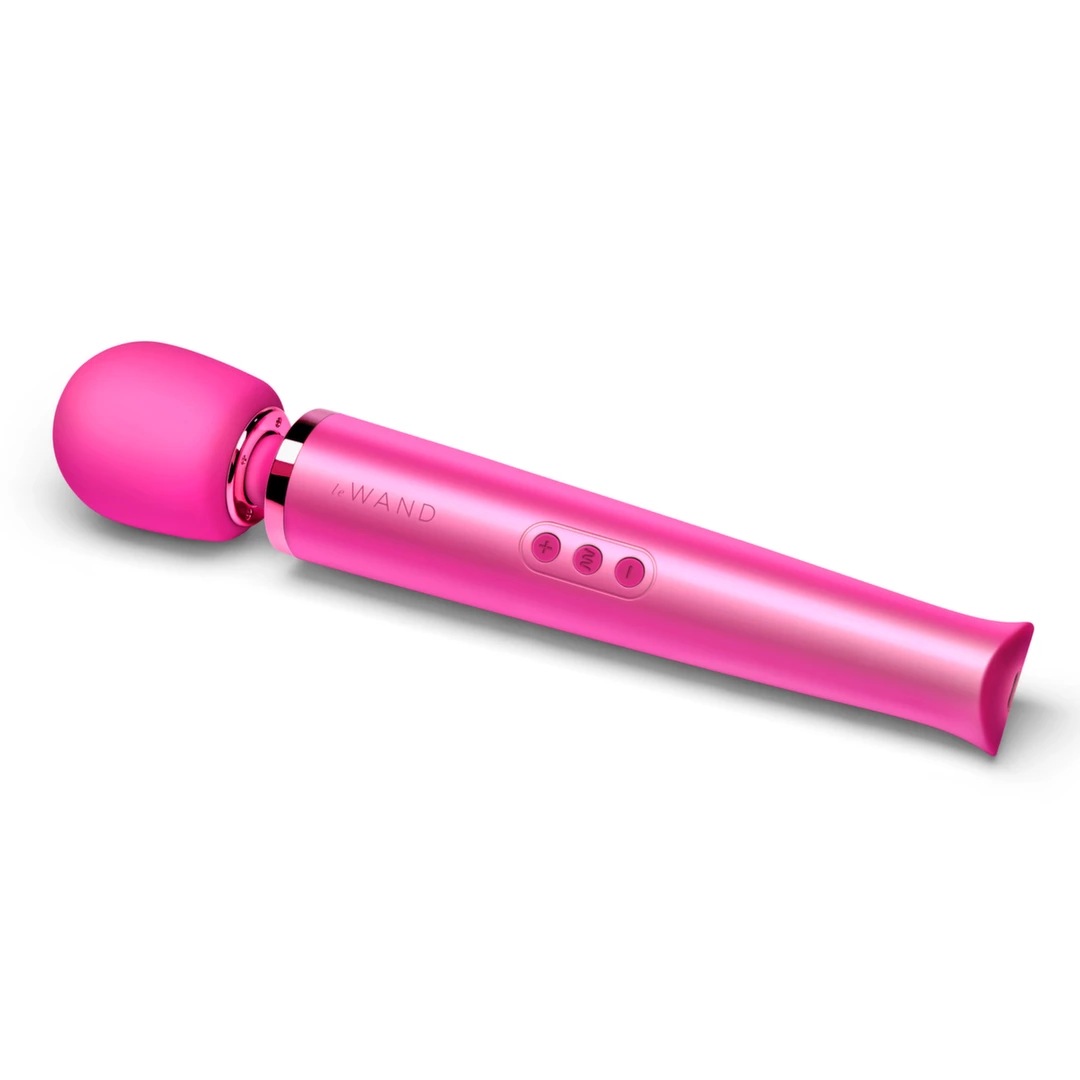 Duży różowy silikonowy masażer łechtaczki do masturbacji Le Wand Massager Magenta