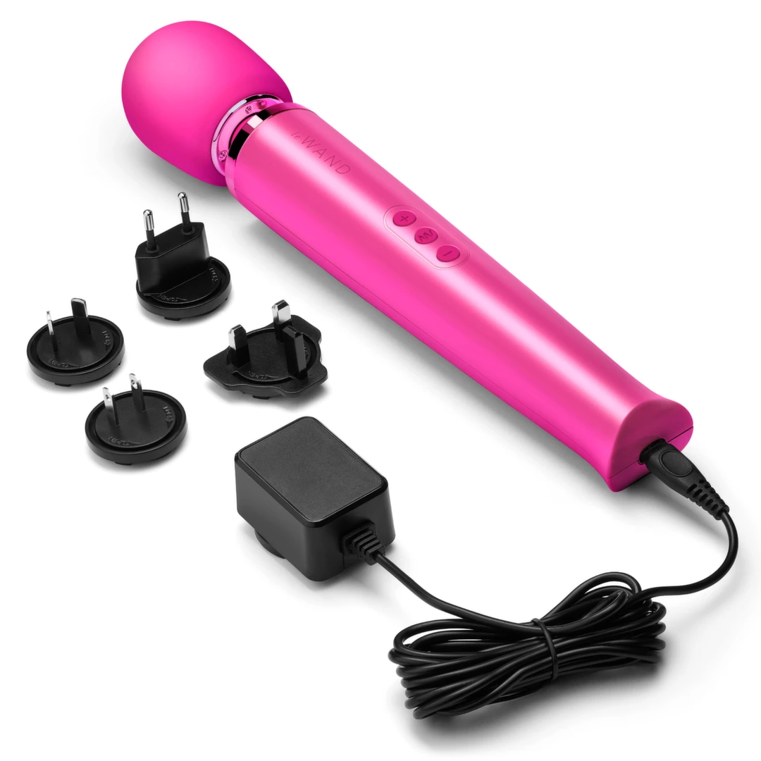 Duży różowy silikonowy masażer łechtaczki do masturbacji Le Wand Massager Magenta