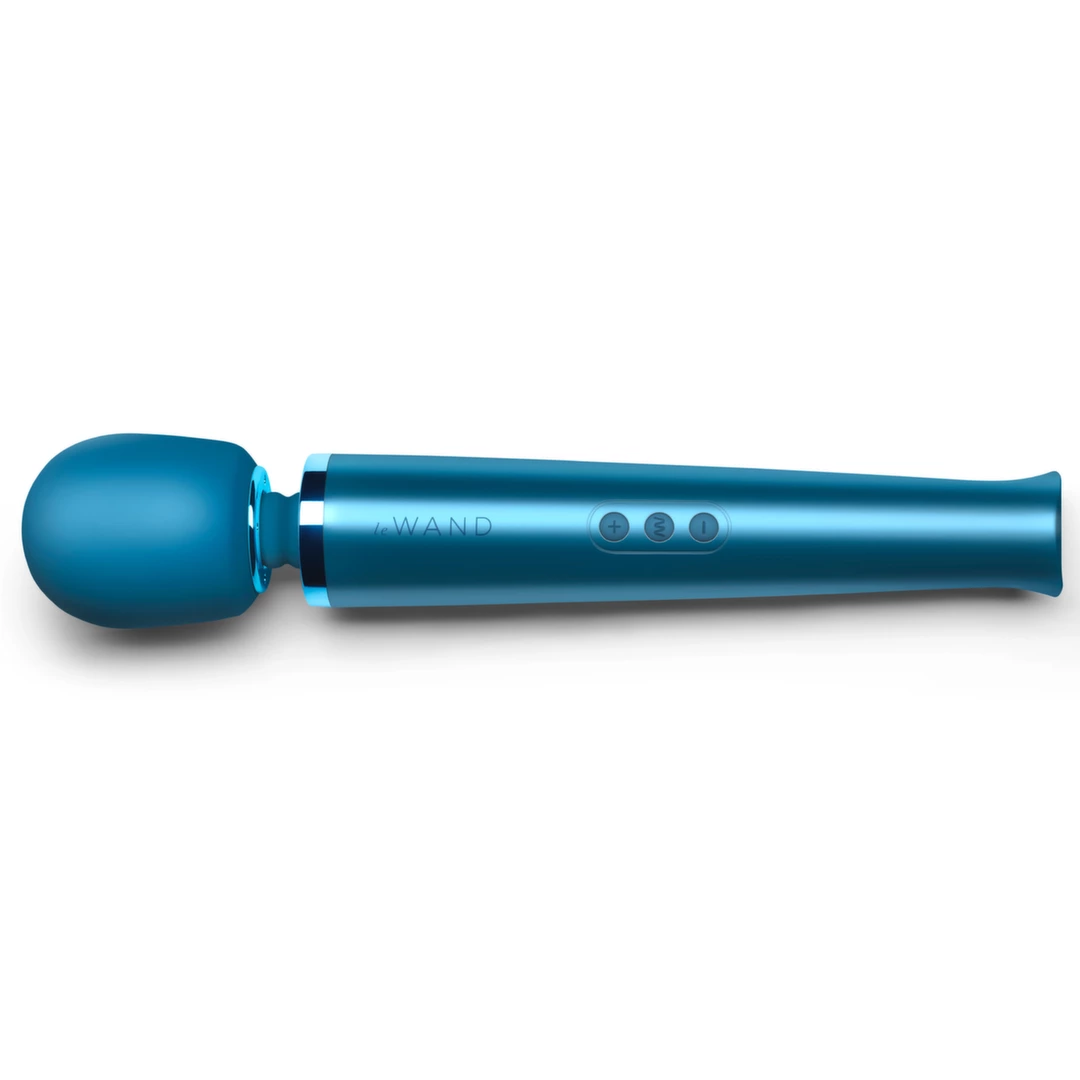 Niebieski silikonowy masażer do stymulacji łechtaczki Le Wand Massager Pacific 
